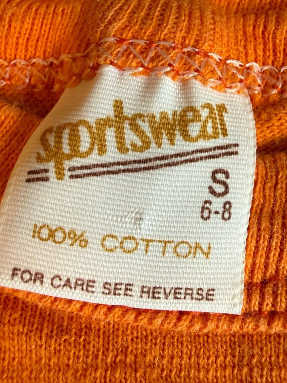 Vintage Single Stitch T Shirt Childs Small 6-8 Graphic Tee Tweety Bird Orange